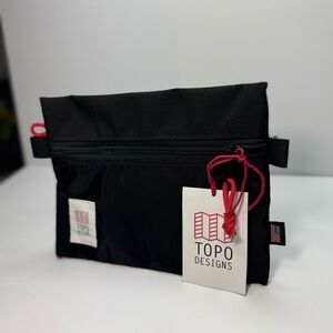 Topo Designs Black and Red Toiletry Bag